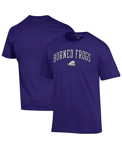 Champion Men's Purple Tcu Horned Frogs Arch Over Logo T-Shirt