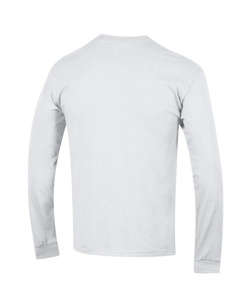 Champion Men's White North Carolina Tar Heels Arch Over Logo Long Sleeve T-Shirt