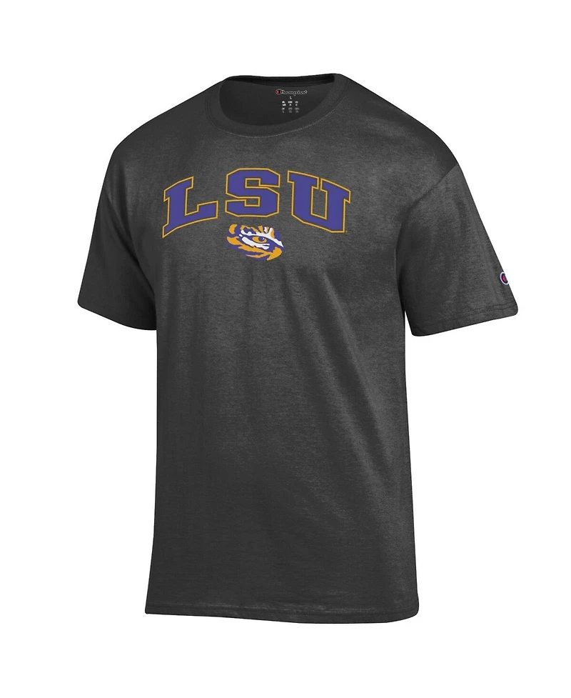 Champion Men's Charcoal Lsu Tigers Arch Over Logo T-Shirt