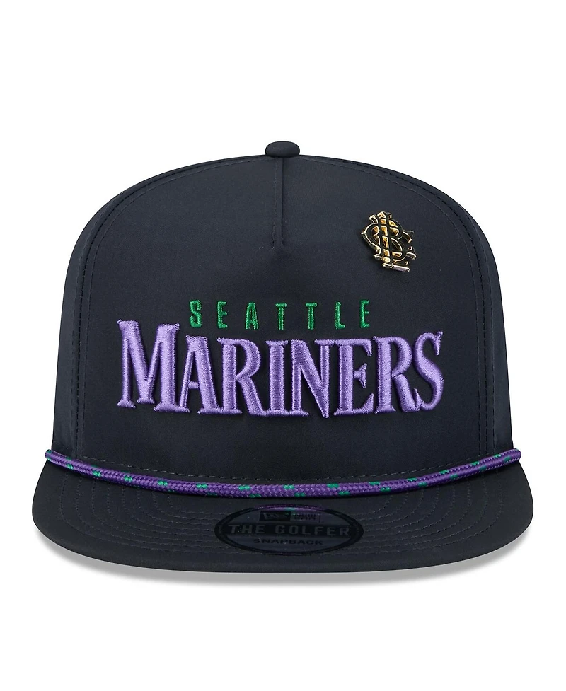 New Era Men's Navy Seattle Mariners 2025 Big League Chew Golfer Snapback Hat