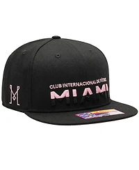 Fan Ink Men's and Women's Black Inter Miami Cf Loyalty Snapback Hat