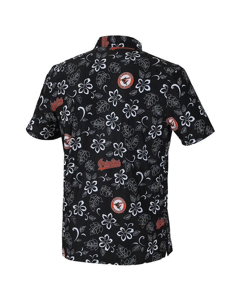 Reyn Spooner Men's Black Baltimore Orioles Cooperstown Collection Performance Polo Shirt
