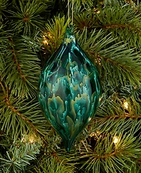 Holiday Lane Enchanted Forest Marble-Look Finial Ornament, Macy's Exclusive