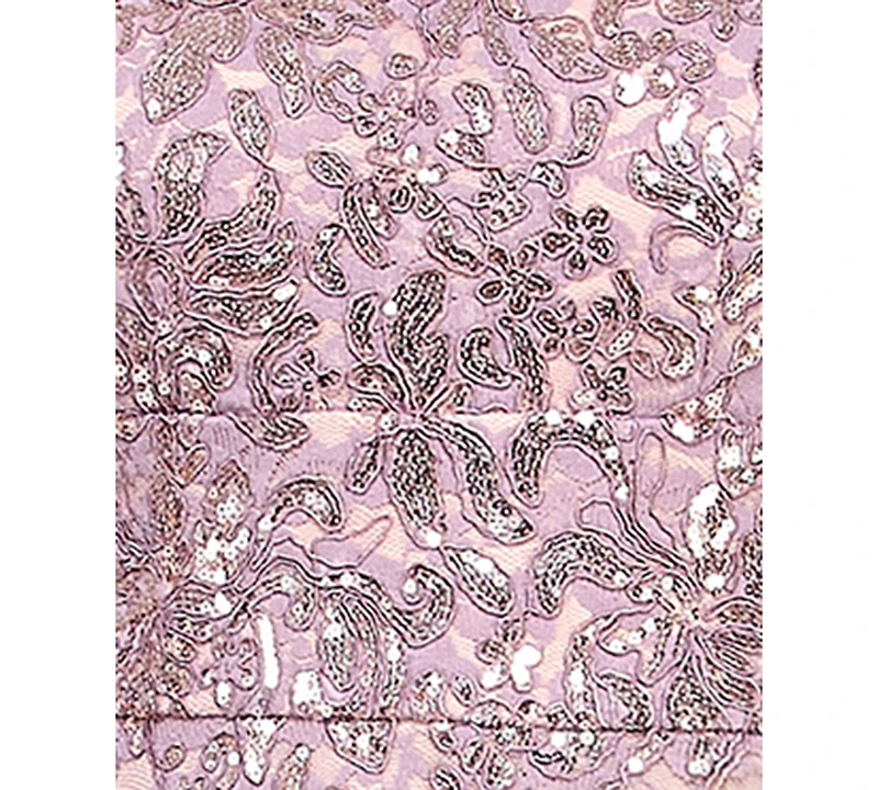 Emerald Sundae Juniors' Sequined Lace Fit & Flare Dress