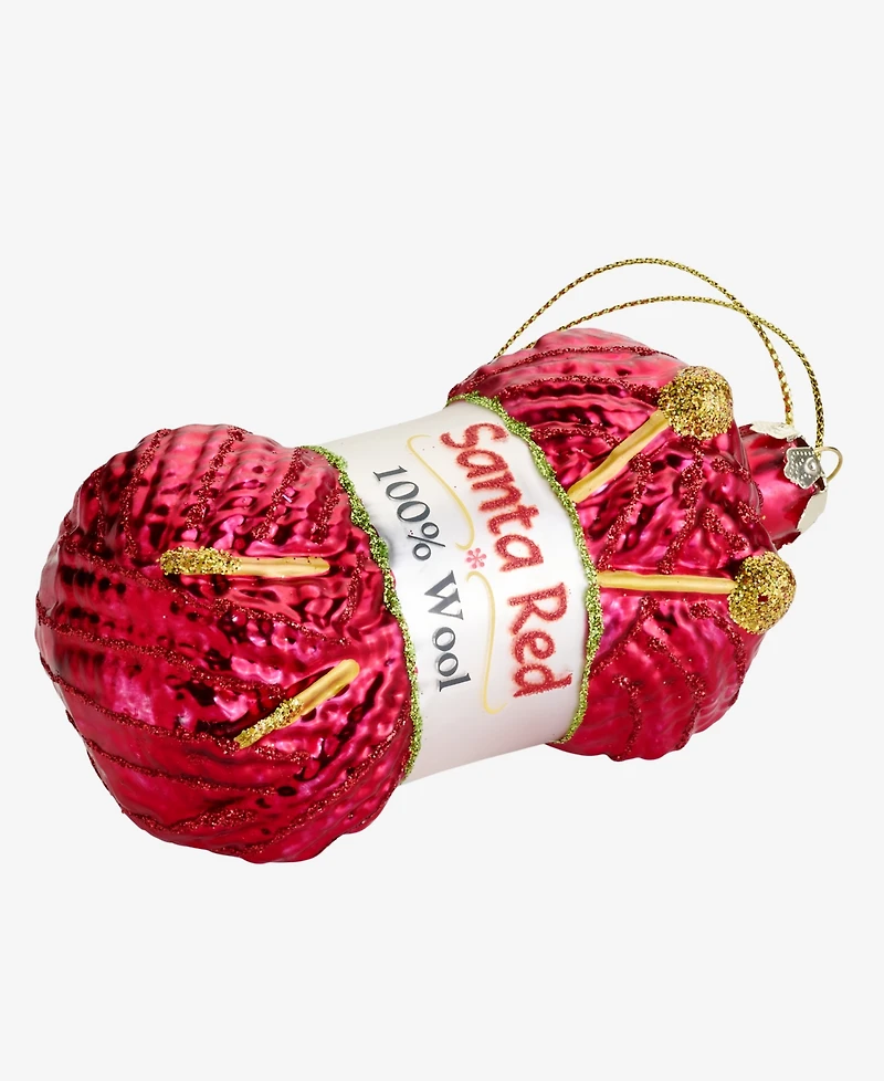 Holiday Lane Eclectic Charm Red Knitting Yarn Ornament, Macy's Exclusive