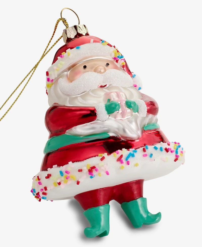 Holiday Lane Sugar Plum Sweet Santa Ornament, Macy's Exclusive