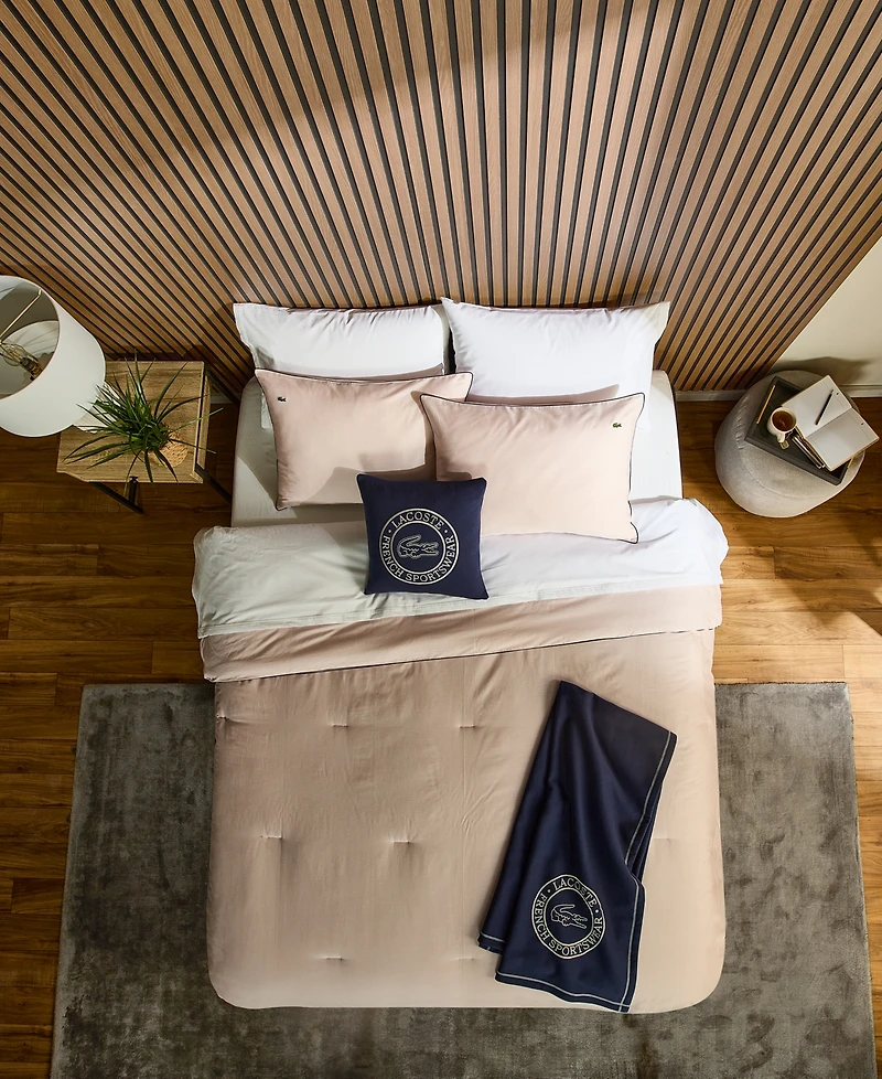 Lacoste Tiebreak Solid 3-Pc. Comforter Set, King