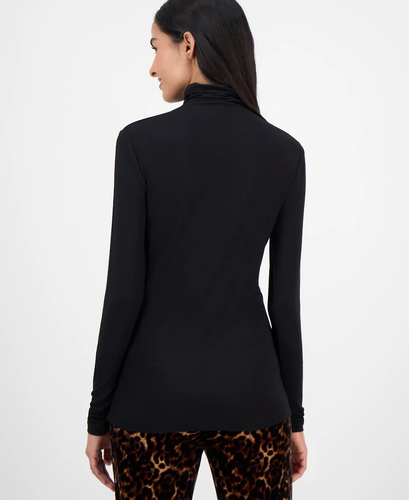 Anne Klein Women's Long-Sleeve Seamless Turtleneck
