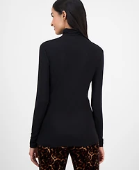 Anne Klein Women's Long-Sleeve Seamless Turtleneck