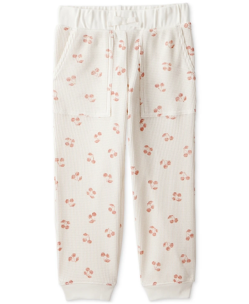 Carter's Toddler Girls Cherry Fruit-Print Long-Sleeve Top & Pants, 2 Piece Set