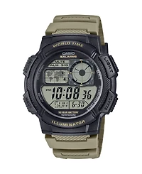Casio Men's Digital Tan Resin Watch, 45mm
