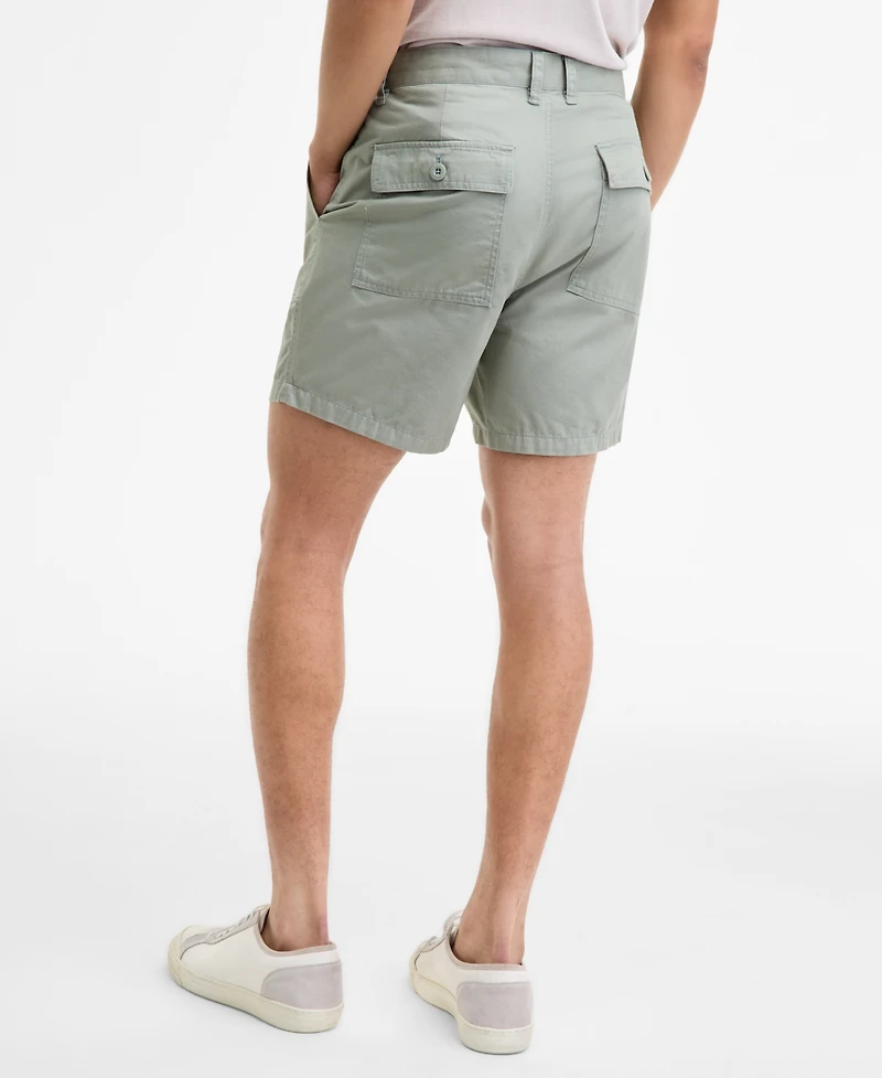 Sun + Stone Men's Peter Regular-Fit 6" Cotton Field Shorts, Macy's Exclusive