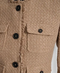 Dkny Women's Tweed Pocket-Front Crop Jacket