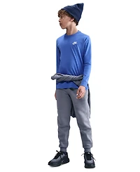 Nike Big Kids Sportswear Logo Embroidered Long-Sleeve T-Shirt