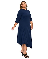 L I V D Plus Vida Split Hem Dress