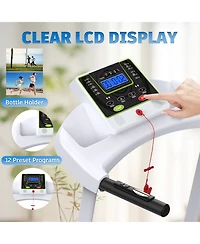 Streamdale Furniture Folding Treadmill Incline Bluetooth Heart Rate