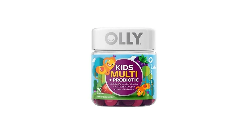 Olly Kid's Multi + Probitic Gummy Multivitamin, 0, Yum Berry 70 Gummies