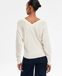 I.n.c. International Concepts Women's V-Neck Sweater, Created for Macy's