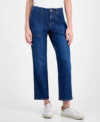 Style & Co Women's Mid-Rise Relaxed Straight-Leg Jeans, Macy's Exclusive