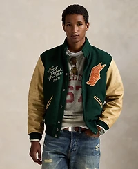 Polo Ralph Lauren Men's Wool-Blend Twill Letter Jacket