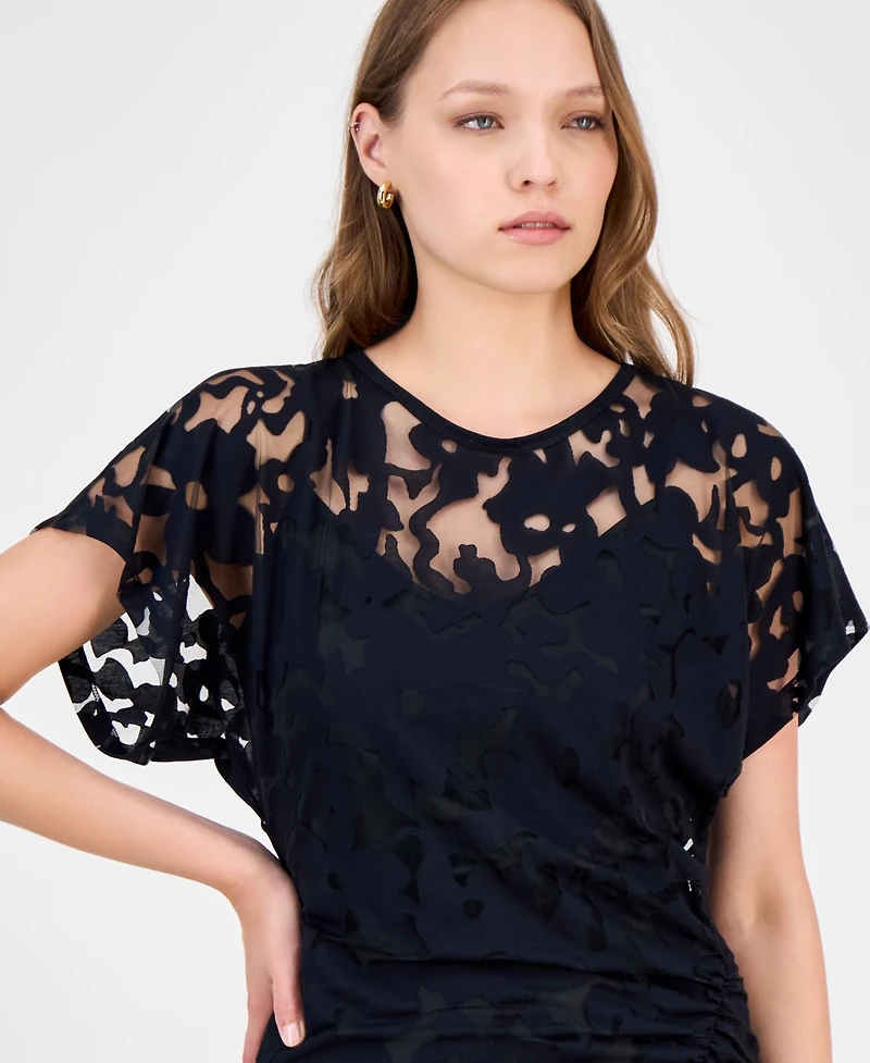 Boss Orange Women's Floral Lace Midi Dress