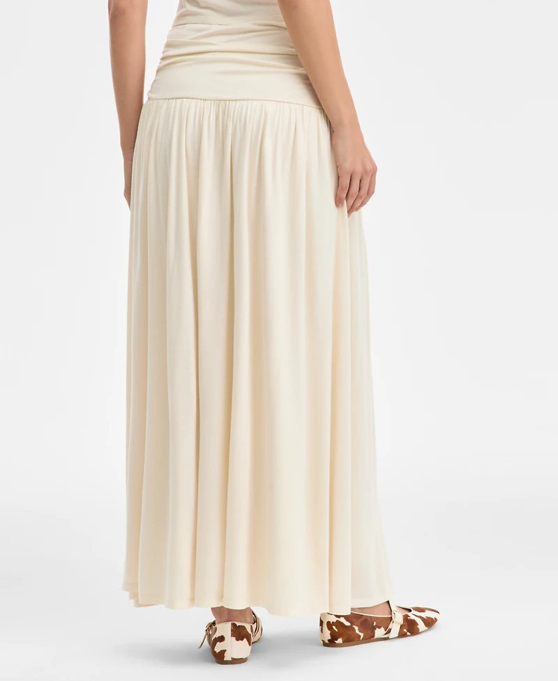 I.n.c. International Concepts Women's Ruched-Waist Maxi Skirt, Macy's Exclusive