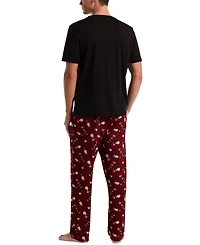 Perry Ellis Portfolio Men's Deluxe Touch Cocktail-Print Pajama Pants