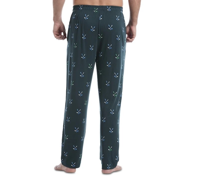 Pga Tour Men's Golf Clubs Pajama Pants & T-Shirt Set