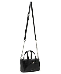 Madden Girl Cathc Crinkle Zipper Satchel Bag