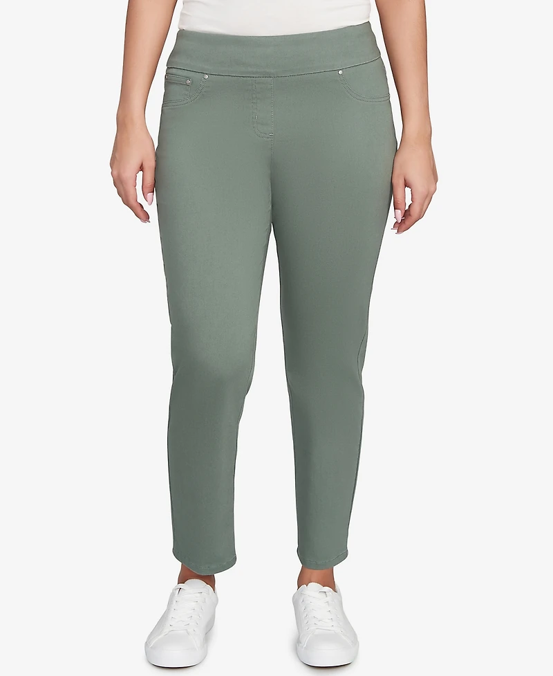 Ruby Rd. Petite Soft Denim Faux Pocket Pants