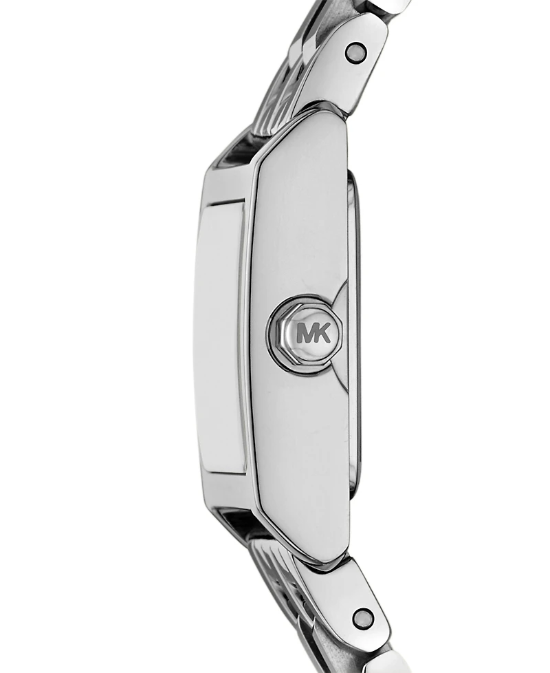 Michael Kors Women's Georgie Two-Hand Silver-Tone Stainless Steel Watch, 20mm
