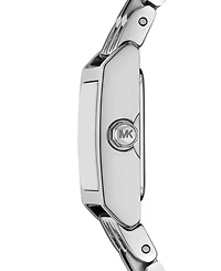 Michael Kors Women's Georgie Two-Hand Silver-Tone Stainless Steel Watch, 20mm
