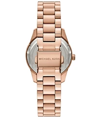 Michael Kors Women's Lexington Lux Multifunction Rose Gold-Tone Stainless Steel Watch, 34mm