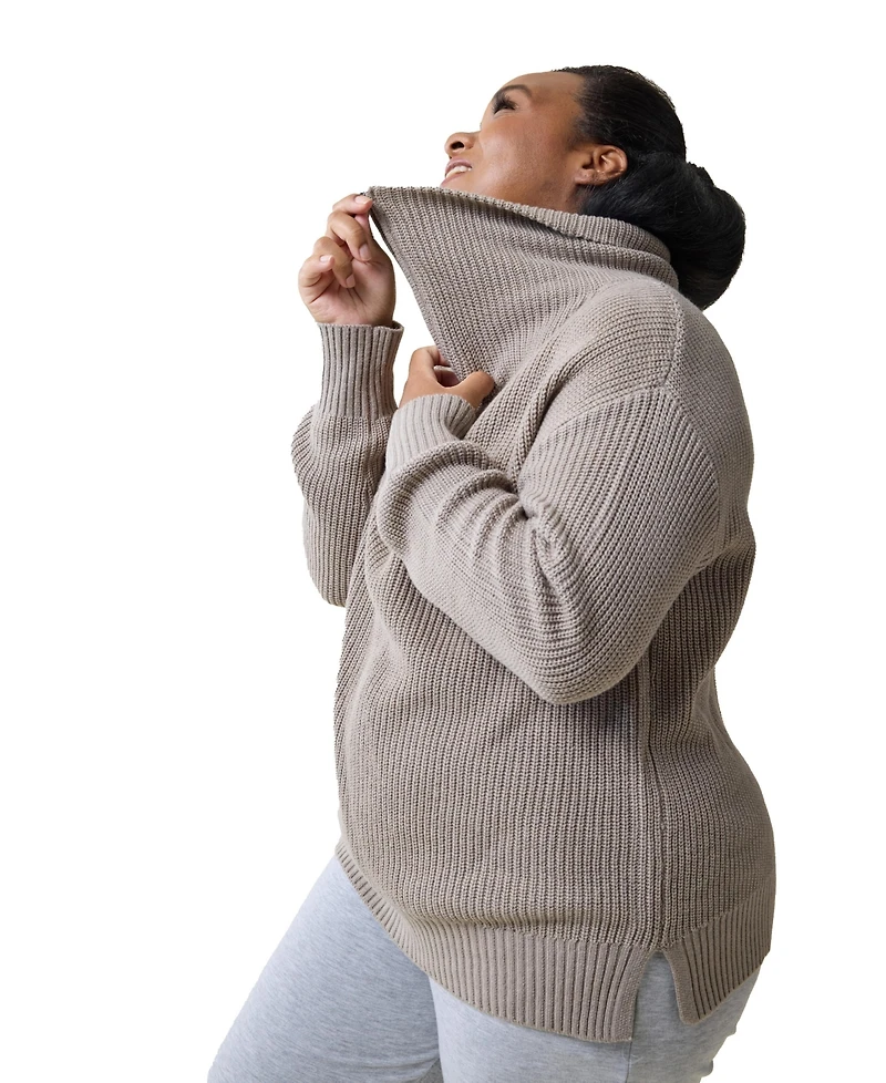 Ingrid + Isabel Maternity Cozy Quarter Zip Sweater