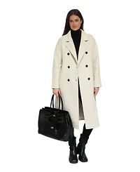 Belle & Bloom Boss Girl Double-Breasted Lined Wool Coat