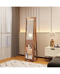Vlsrka 360° Rotating Led Jewelry Armoire