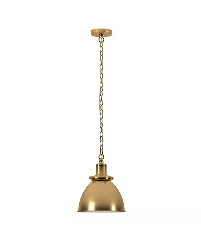 Hudson & Canal Elodie 12" Metal Pendant with Shade