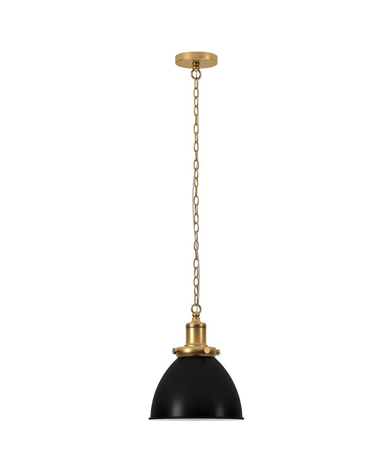 Hudson & Canal Elodie 12" Metal Pendant with Shade
