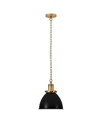 Hudson & Canal Elodie 12" Metal Pendant with Shade
