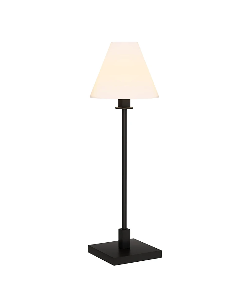 Hudson & Canal Clement 28" Metal Table Lamp with Fabric Shade