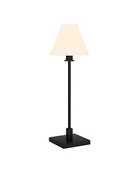 Hudson & Canal Clement 28" Metal Table Lamp with Fabric Shade