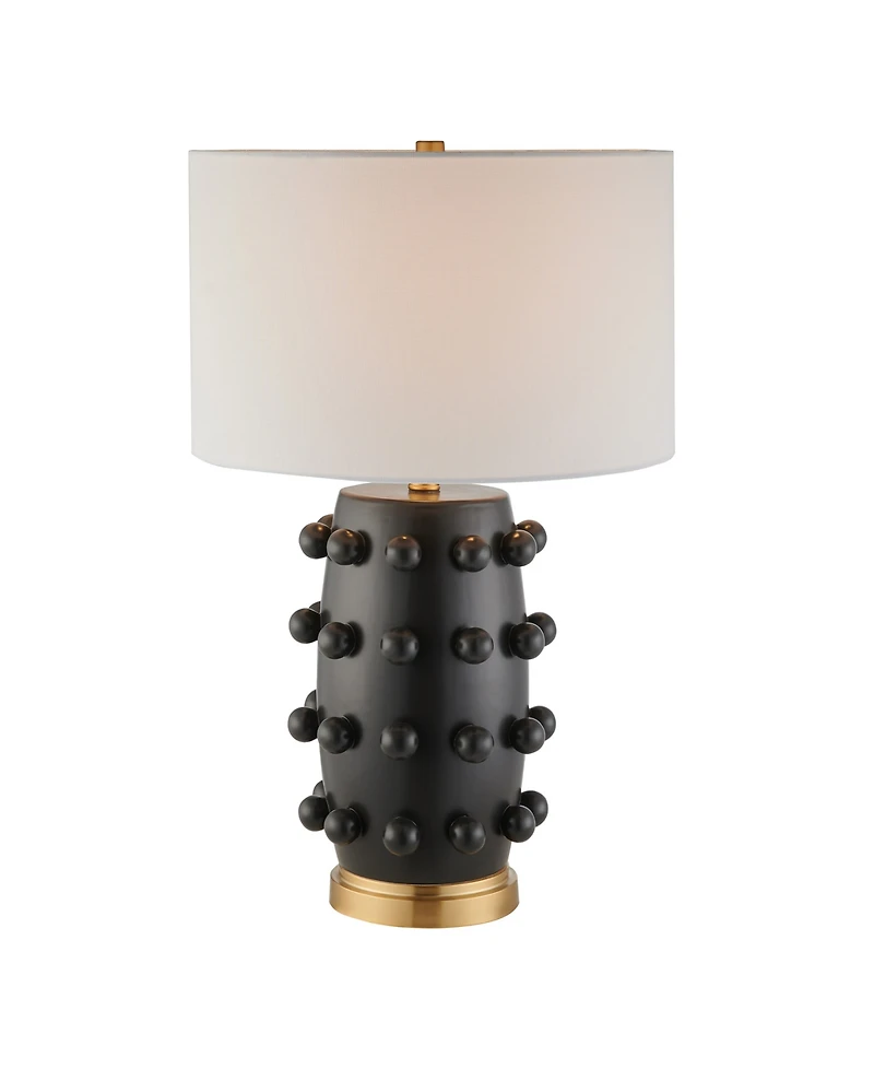 Hudson & Canal Farrington 25.5" Ceramic Table Lamp with Fabric Shade