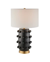 Hudson & Canal Farrington 25.5" Ceramic Table Lamp with Fabric Shade