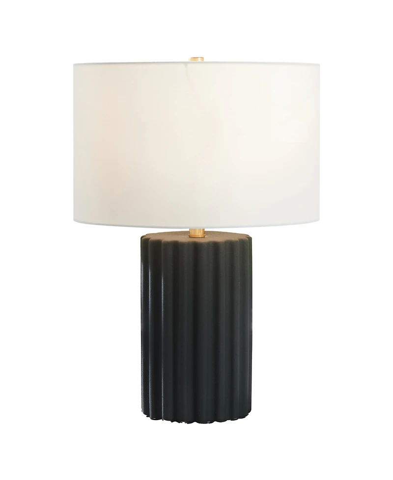 Hudson & Canal Seren 23" Ceramic Table Lamp with Fabric Shade