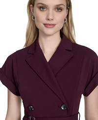 Calvin Klein Women's Button-Front A-Line Dress