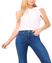 CeCe Women's Bow Halter Neck Sleeveless Blouse