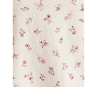 Carter's Baby Girls Cotton Floral-Print Long-Sleeve T-Shirt & Pants, 2 Piece Set