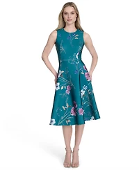 Calvin Klein Women's Sleeveless Scuba Midi Dress