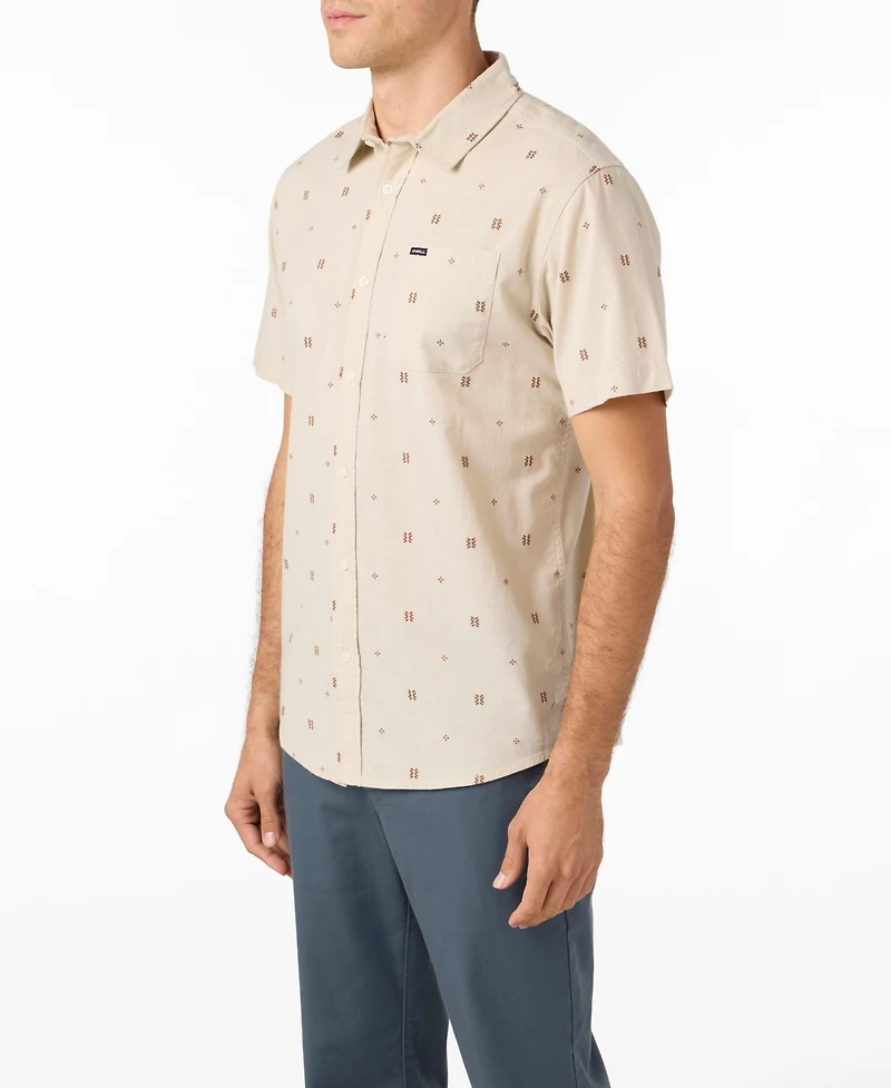 O'Neill Men's Shields Short Sleeve Dobby Standard Shirt