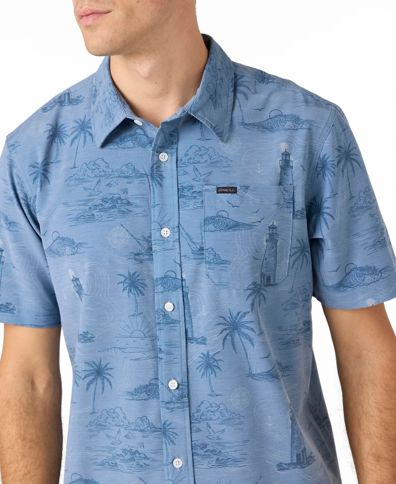 O'Neill Men's Traveler Ultraviolet Protection Factor Short Sleeve Relaxed Shirt